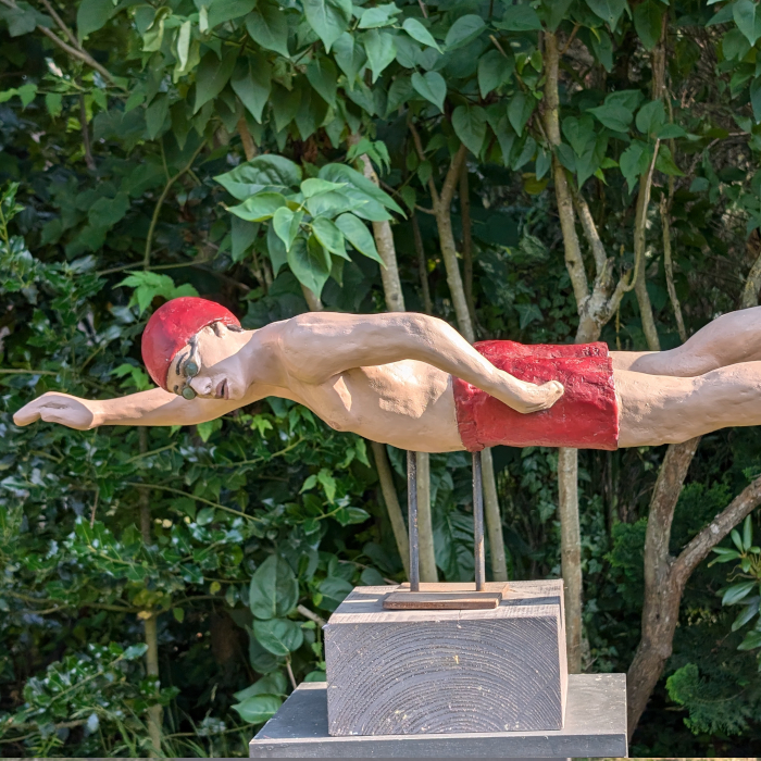 Kraulender Schwimmer